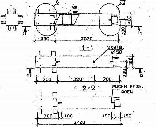 Колонна 2КВ 36.27-4-с Серия 1.020.1-2с/89